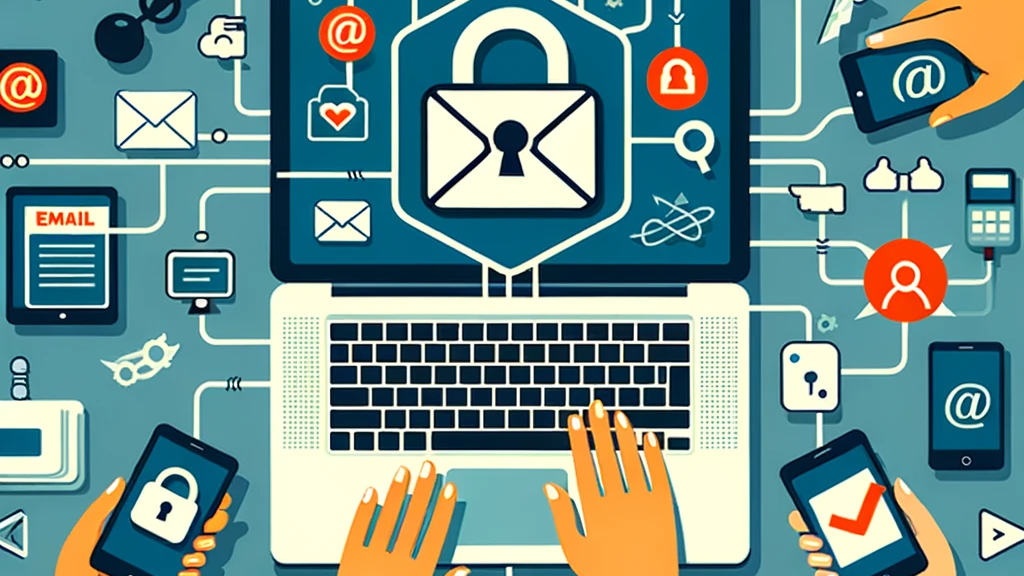 Illustration depicting the concept of finding the best encrypted email in 2023.